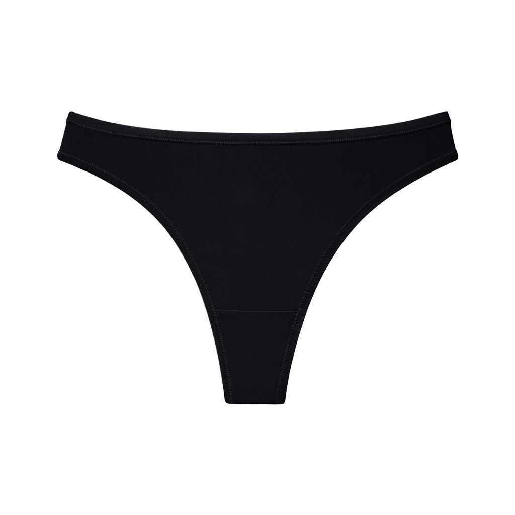 กางเกงชั้นในรูปแบบตอง รุ่น Simply Everyday Chic Thong รหัส 10223043 สีดำ 0004
