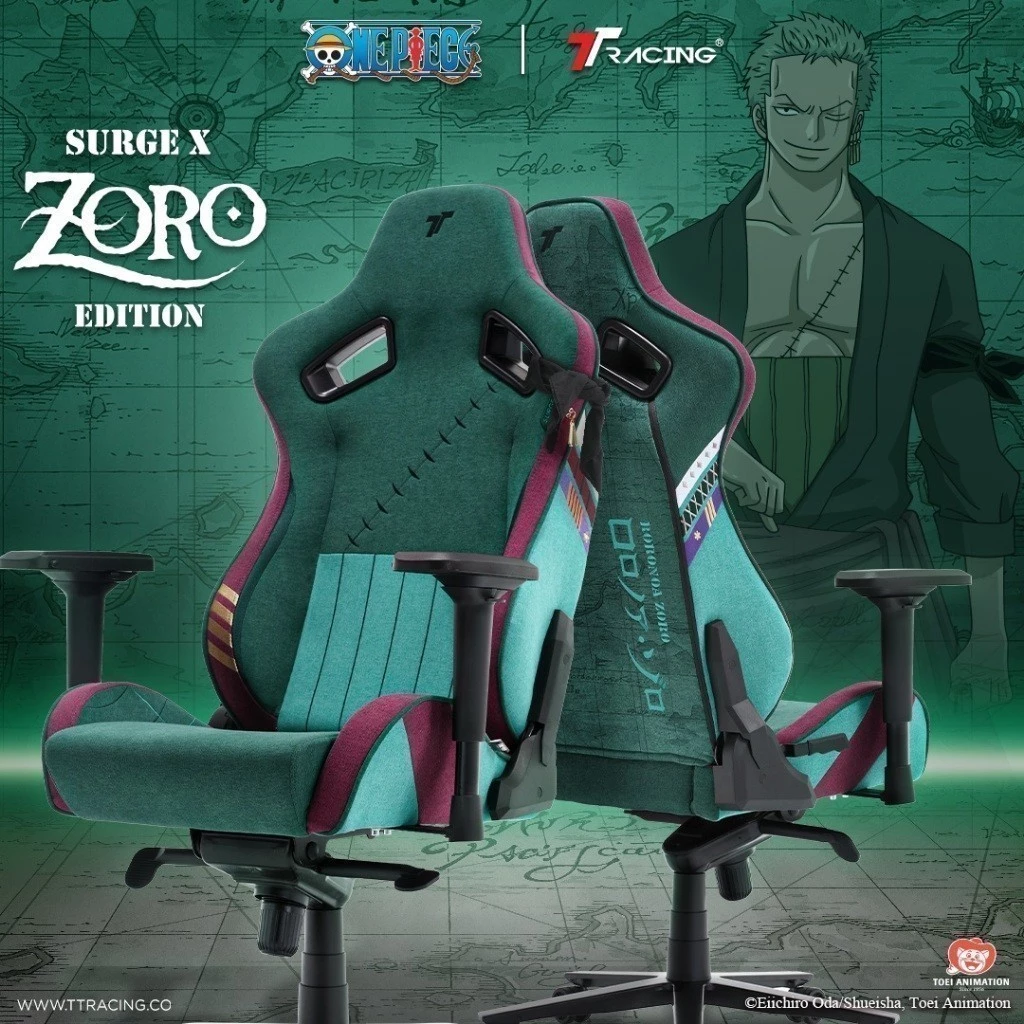 TTRacing Surge X Gaming Chair Zoro One Piece Edition เก้าอี้สำนักงาน เก้าอี้เกมมิ่ง - รับประกัน 2 ปี thumbnail 3