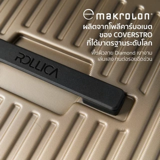 รับประกัน 5 ปี ROLLICA กระเป๋าเดินทางขยายข้าง ทนทาน แข็งแรง รุ่น TITAN ล้อ Hinomoto แท้ หมุน 360 องศา มีระบบล็อครหัส TSA