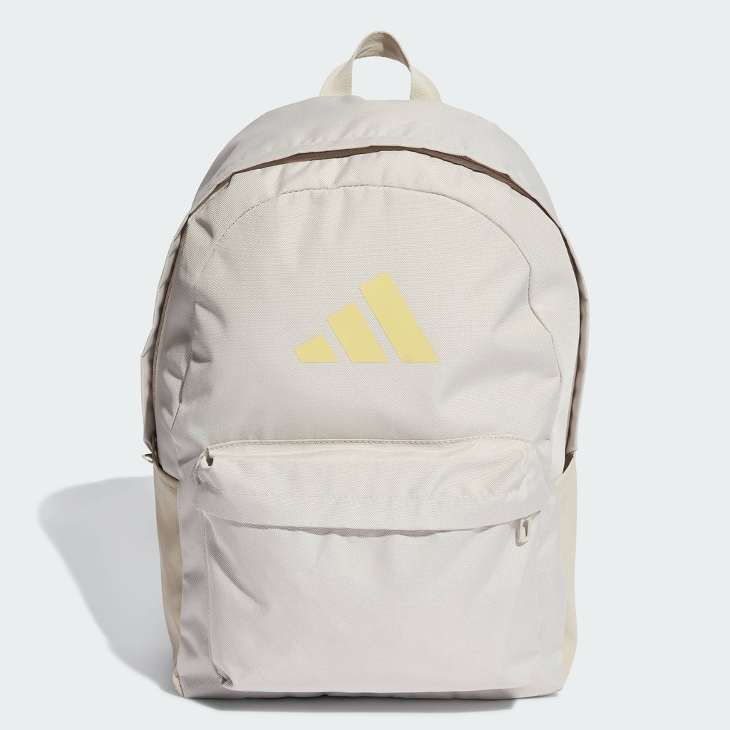 adidas ไลฟ์สไตล์ กระเป๋าเป้โลโก้ Classic 3 Bar Unisex สีเบจ IS7057