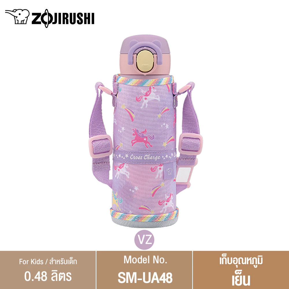 Zojirushi Cool Bottles กระติกน้ำสุญญากาศ เก็บความร้อน/เย็น  0.48 ลิตร รุ่น SM-UA48 thumbnail 6