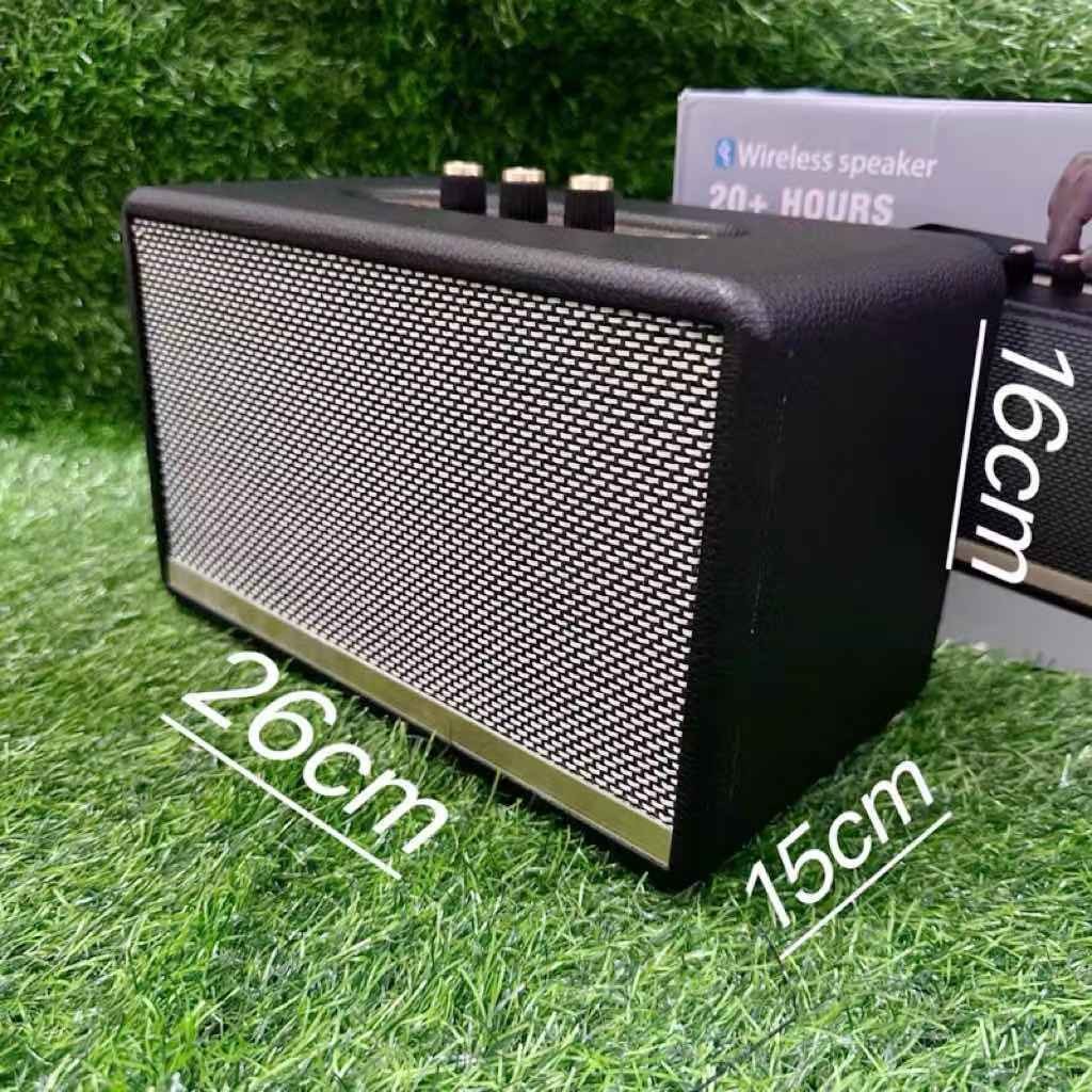 COD ปรับเบสได้ ลำโพงบลูทูธ รุ่น M18 เสียงดี เบสแน่น ลำโพงหนังหุ้มงานไม้ ปรับเสียงได้จริง