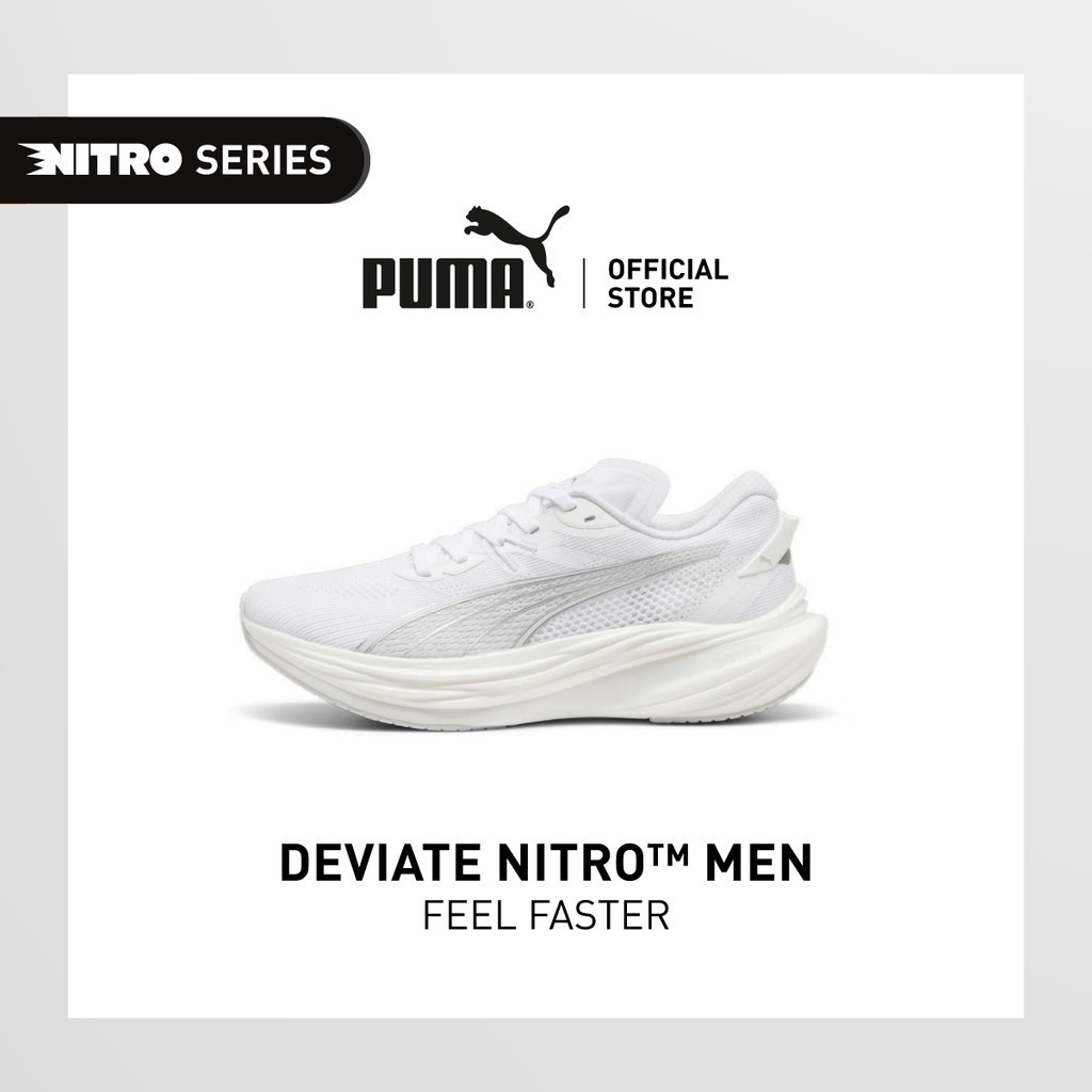 PUMA RUNNING - Deviate NITRO™ 3 Running Shoes Men สีขาว - 30970710
