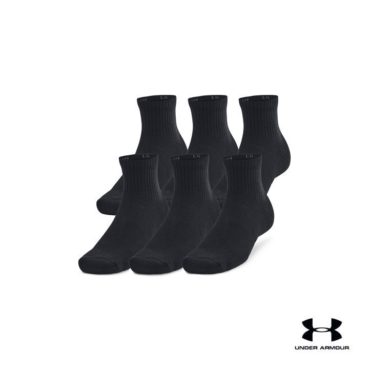 Under Armour Unisex UA Training Cotton 6-Pack Quarter Socks