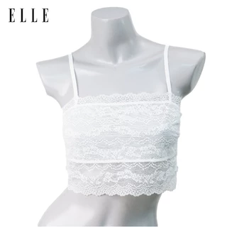ELLE เสื้อบังทรงLH1827 ตัวสั้น สายดียว ผ้าลุกไม้ทั้งตัว ตาข่ายซับเต้ากันโป๊ สินค้าแท้เกรดA