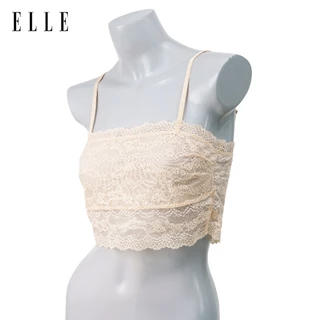 ELLE เสื้อบังทรงLH1827 ตัวสั้น สายดียว ผ้าลุกไม้ทั้งตัว ตาข่ายซับเต้ากันโป๊ สินค้าแท้เกรดA