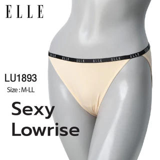 ELLE กางเกงชั้นใน LU1893 ของแท้ แบบ SEXYขอบเอวยางยืด เว้่าต้นขาสูง ทอลาย LOGO ELLE