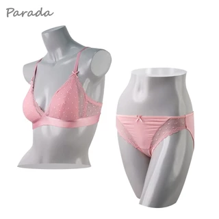Parada กางเกงชั้นในSV6B28 ของแท้เกรด A ทรงบิกินนี่ แต่งลูกไม้ลายจุด เนื้อนุ่มที่ ด้านหน้าที่ขอบขา