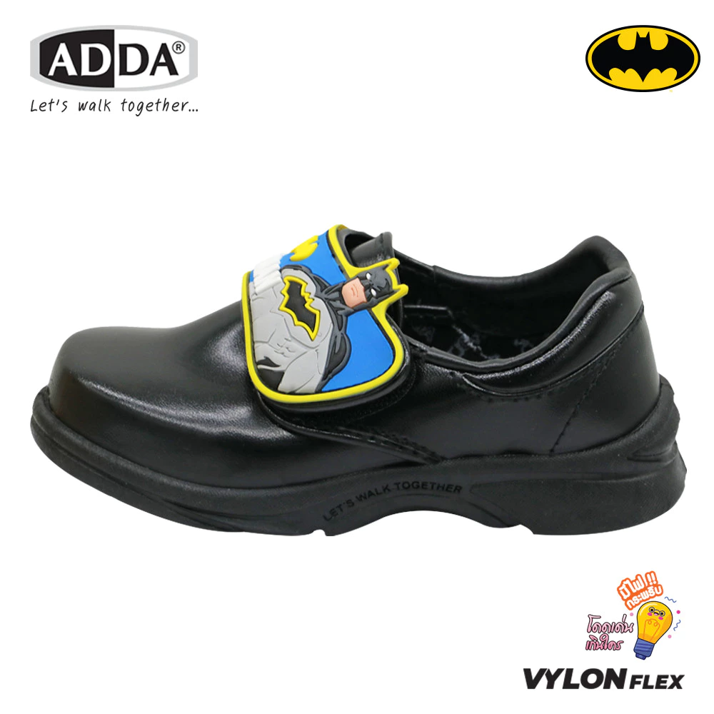 ADDA รองเท้านักเรียนเด็กผู้ชาย ลาย Batman รุ่น 41A20 มีไฟกระพริบ (ไซส์ 25 - 35 ) thumbnail 4