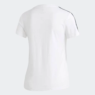 adidas ไลฟ์สไตล์ เสื้อยืด Essentials 3-Stripes ผู้หญิง สีขาว GH7887