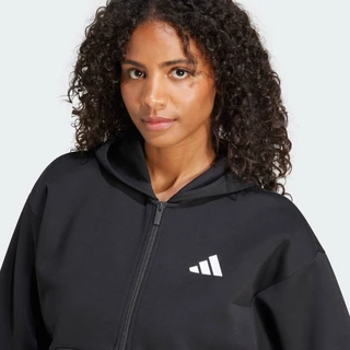 adidas Lifestyle Future Icons 3-Stripes Full-Zip Hoodie Women Black JE0171