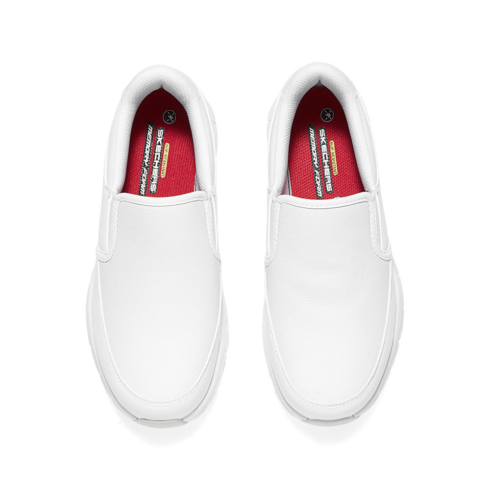 Skechers สเก็ตเชอร์ส รองเท้า ผู้หญิง Work Nampa Shoes - 77236-WHT