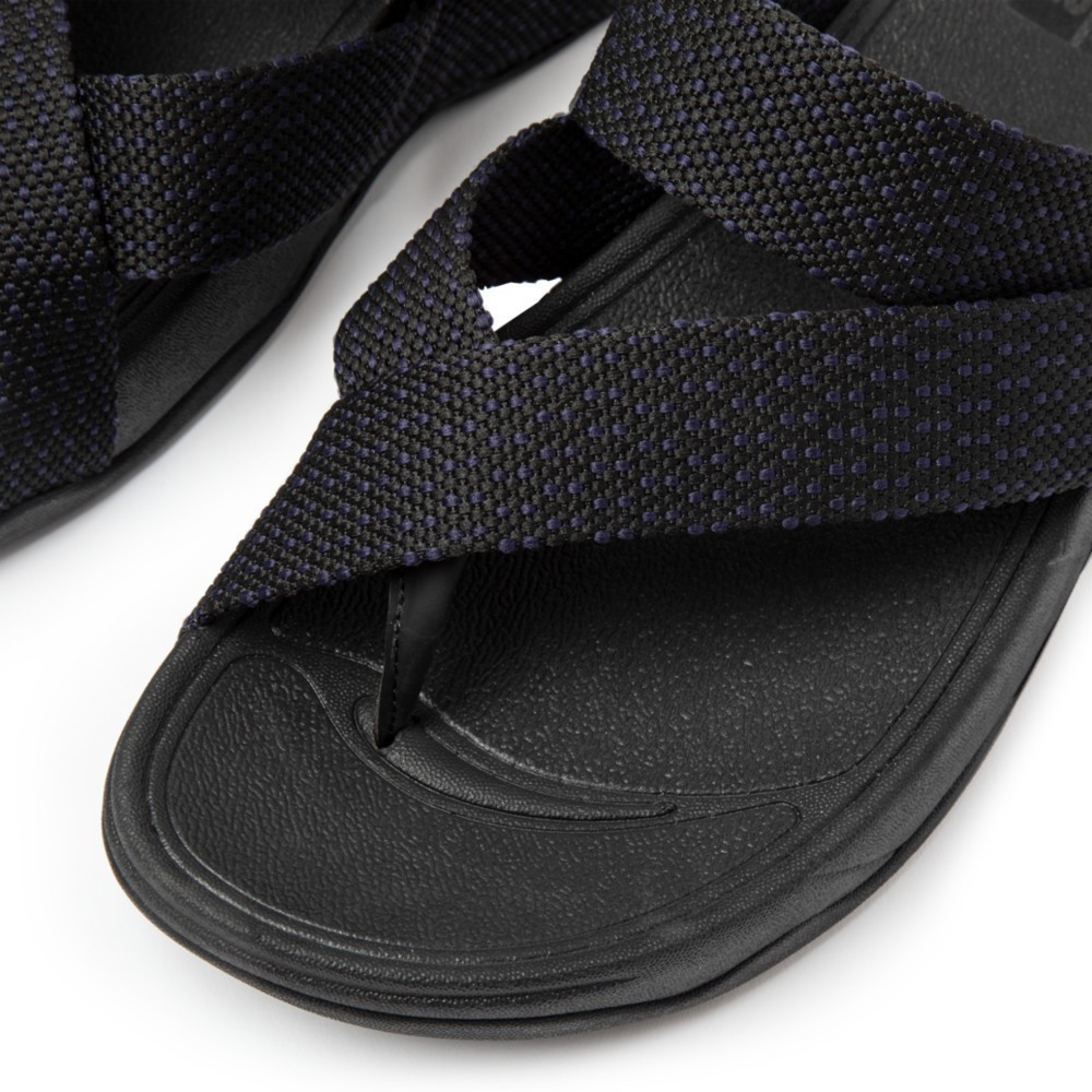 FITFLOP SLING รองเท้าแตะแบบหูหนีบผู้ชาย รุ่น H06-841 สี Black/Sea Blue Mix