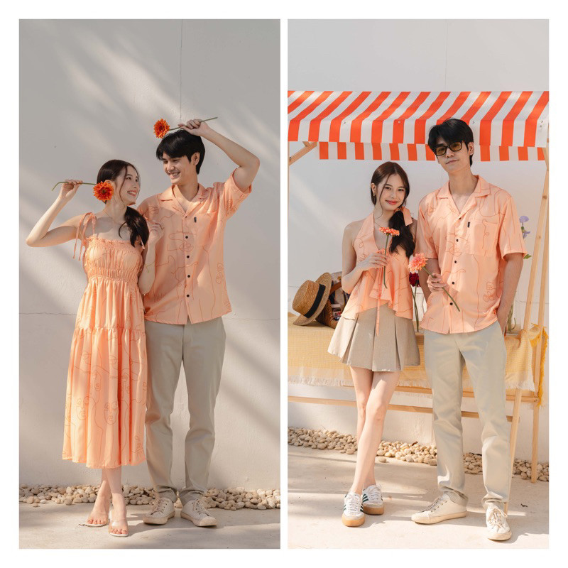 ใช้โค้ด 30% ได้ เชิ้ตเหลือตัวละ 273.- พร้อมส่ง!! Minimal Valencia Set เชิ้ตแขนสั้น Shirt และ Dress