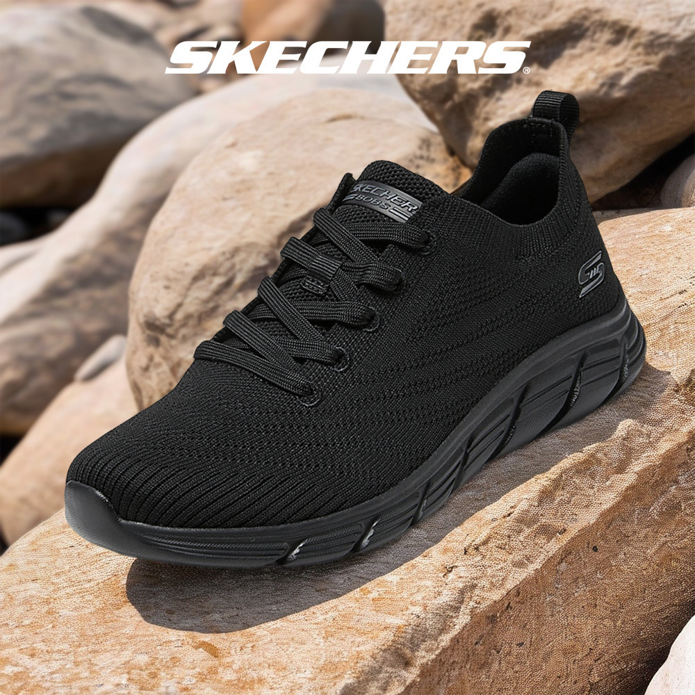 Skechers สเก็ตเชอร์ส รองเท้าผู้หญิง Women BOBS Sport B Flex Lo Graceful Stride Casual Shoes - 117591-BBK Memory Foam