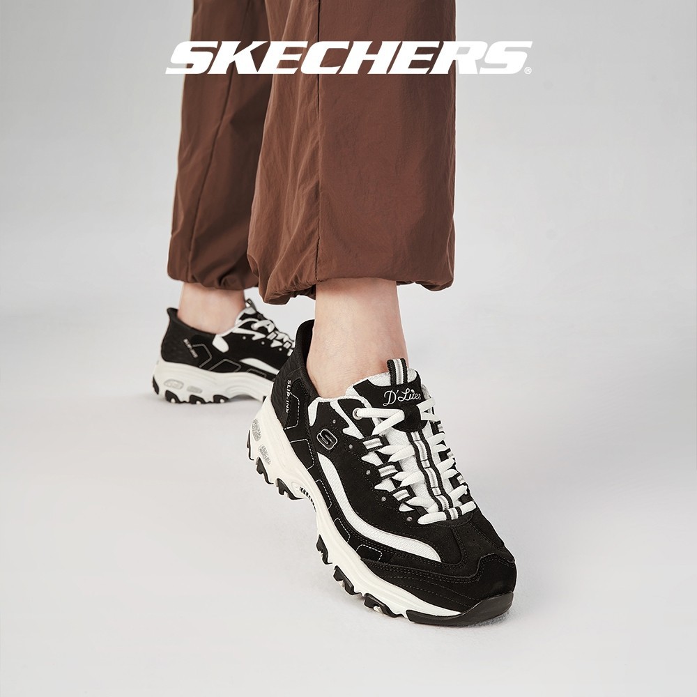 Skechers สเก็ตเชอร์ส รองเท้าผู้หญิง Women D'lites Sport Shoes - 150030-BKW - Air-Cooled Memory Foam