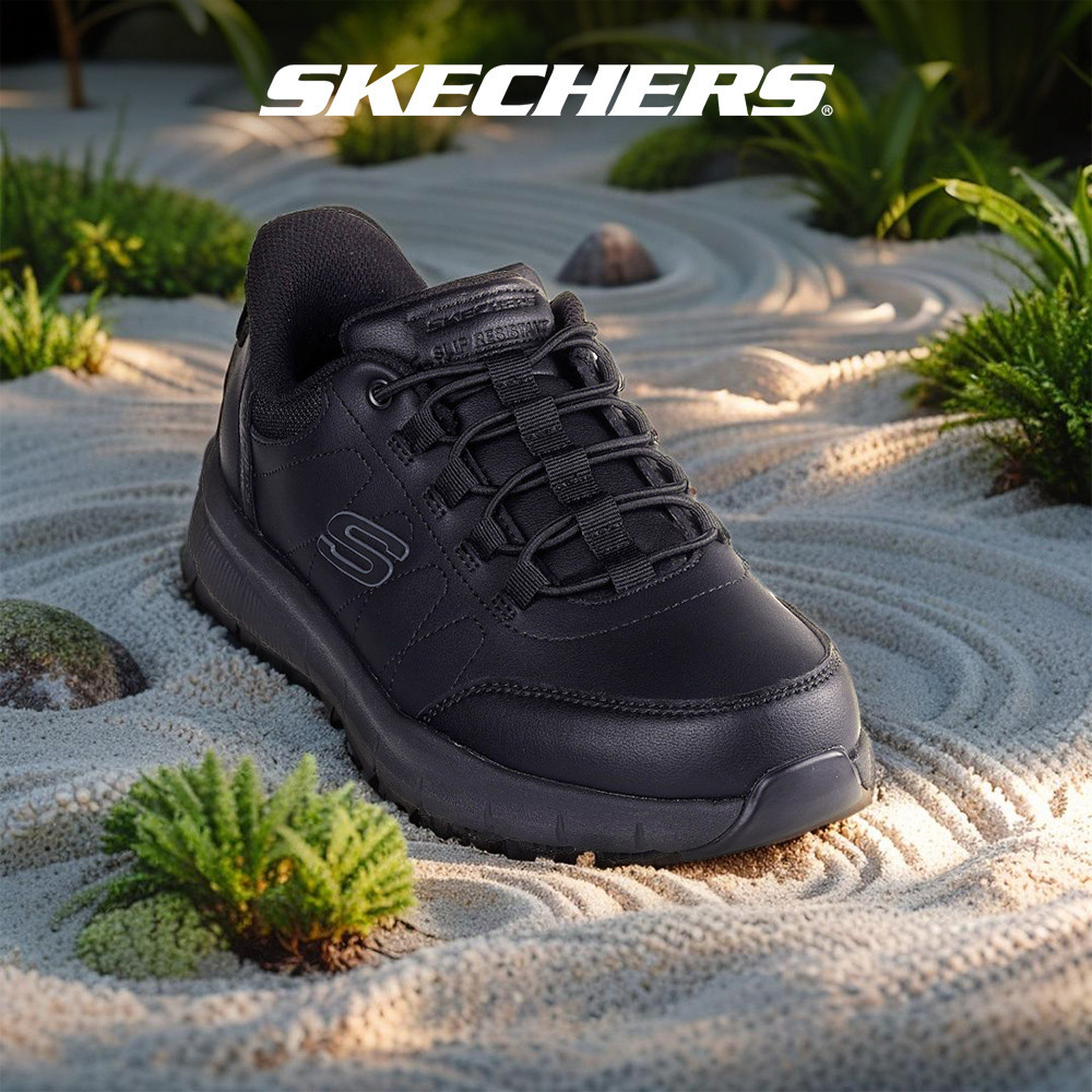 Skechers สเก็ตเชอร์ส รองเท้าผู้ชาย Men Nampa Works Shoes - 200293-BLK - Memory Foam