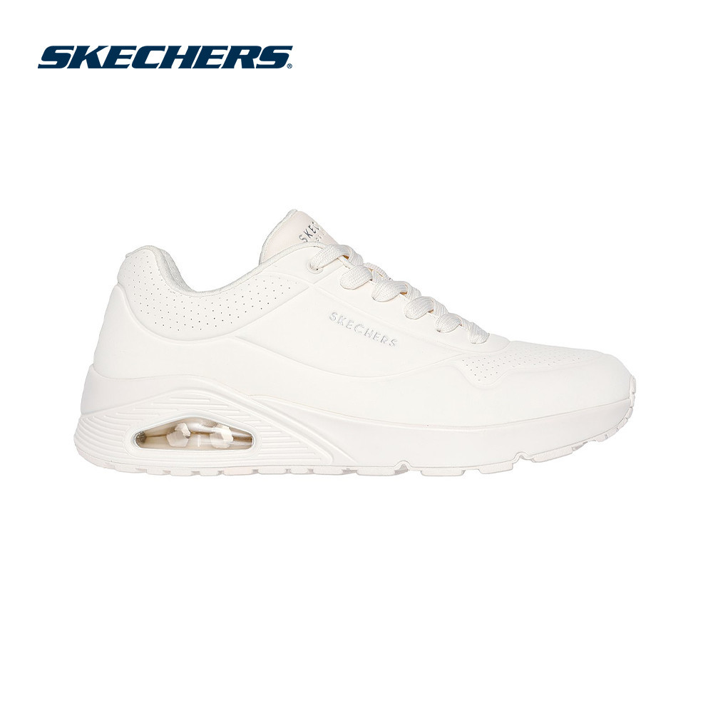 Skechers สเก็ตเชอร์ส รองเท้าผู้ชาย Men SKECHERS Street Uno Stand On Air Shoes - 52458-WWHT Air-Cooled Memory Foam