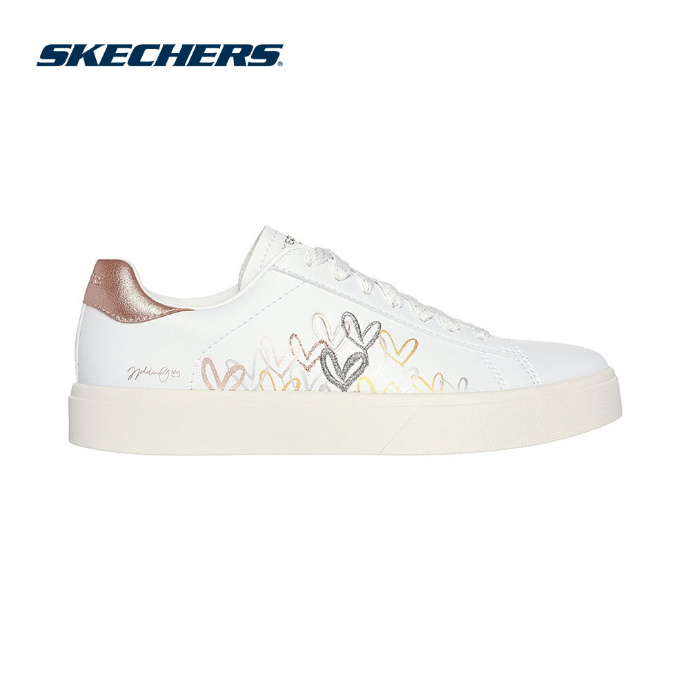 Skechers สเก็ตเชอร์ส รองเท้าผู้หญิง Women JGoldcrown Eden LX Gleaming Hearts Shoes - 185129-WMLT Air-Cooled Memory Foam