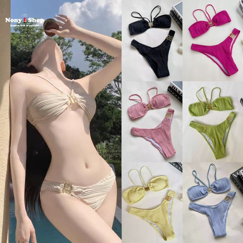 ชุดว่ายน้ำ บิกินี่ ทูพีช ชุดไปทะเล เซ็กซี่ Sexy SW23187 พร้อมส่งจากไทย