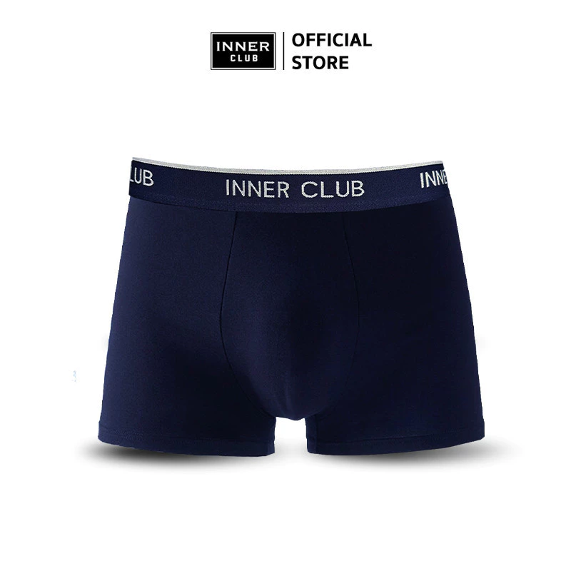 INNERCLUB บ๊อกเซอร์ชาย รุ่นAir Active V.2 กระชับเป้า ไม่เข้าวิน แพค 1 ตัว สีกรมท่า กางเกงในชาย Boxer