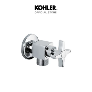 KOHLER Stop valve with cross handle วาล์วเปิด-ปิดน้ำ สีโครเมี่ยม K-12066T-3-CP