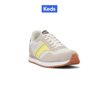 KEDS รองเท้าผ้าใบ แบบผูกเชือก รุ่น RENA NYLON/SUEDE สีเทา ( …