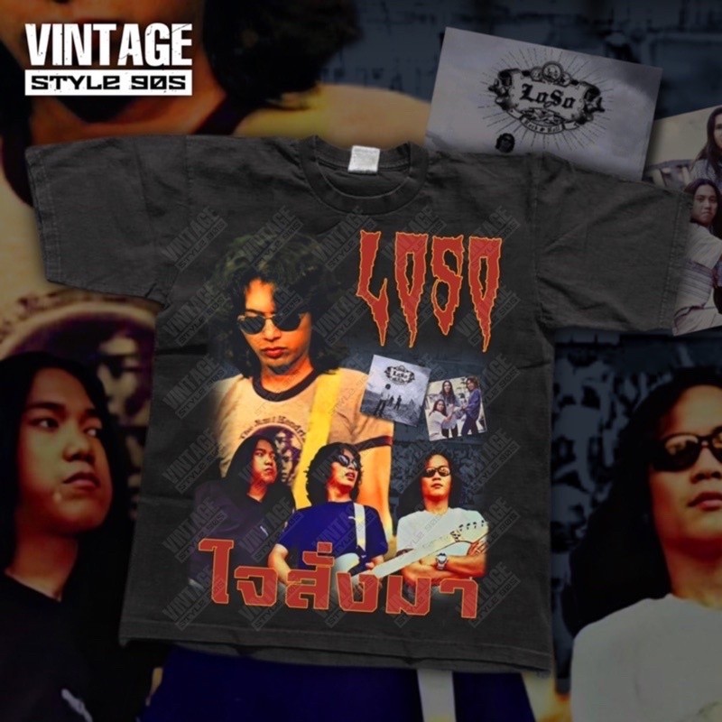 เสื้อวง โลโซ ป้าย ฮิปแทรค ตะเข็บเดี่ยว ผ้าหนา คอปกหนา สกรีนลายใหญ่ สวย!!!