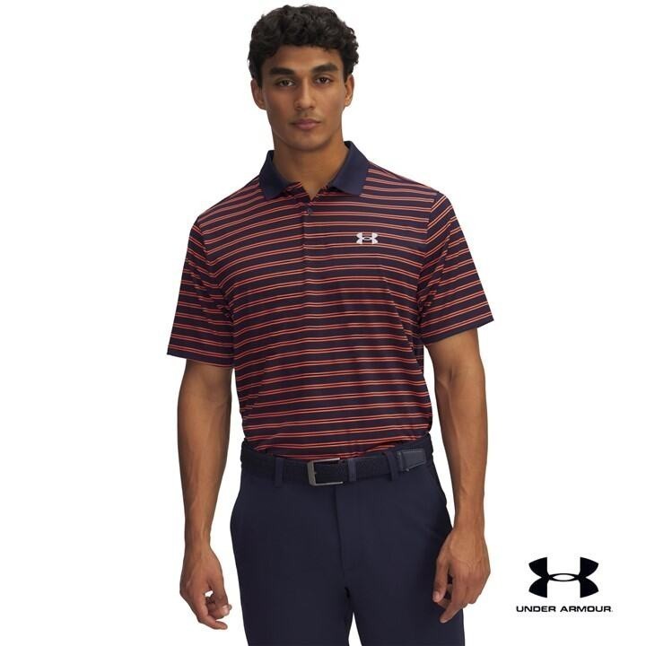 Under Armour เสื้อโปโล UA Performance 3.0 Stripe สำหรับผู้ชาย