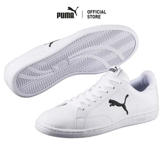 PUMA BASICS - รองเท้าผ้าใบทำจากหนัง Smash Cat สีขาว - 36294503