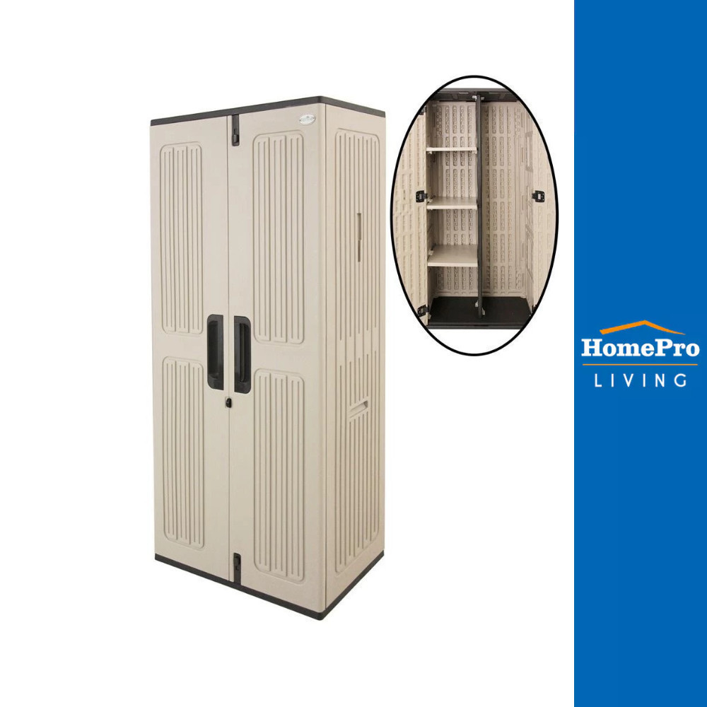 [จัดส่งพร้อมประกอบ] HomePro ตู้เก็บของมีแกนกลาง HDPE  EVEREST 180 ซม. แบรนด์ SPRING