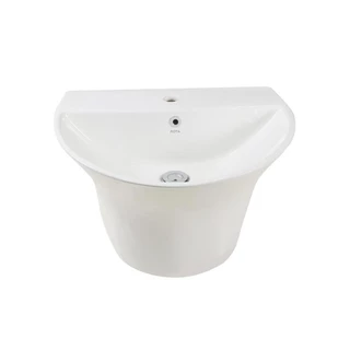 MOYA อ่างล้างหน้าพร้อมขาตั้งครึ่ง 211 สีขาว จัดส่งโดย HomePro