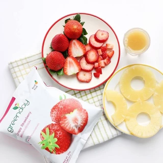 [ขายดี] กรีนเดย์ สตรอเบอร์รี่ อบกรอบ (25 กรัม) Greenday Crispy Strawberry