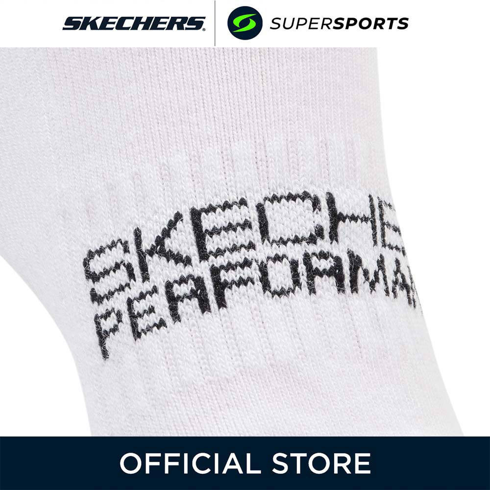 SKECHERS Performance White ถุงเท้าผู้ใหญ่ (แพ็ค 3 คู่) — صورة 6