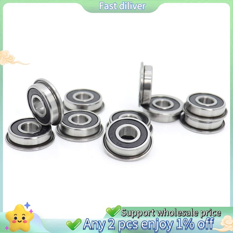 10 ชิ้น F695- แบริ่ง 5X13X4 มิลลิเมตรหน้าแปลน Miniature Deep Groove F695RS สําหรับ 2/3 3D เครื่องพิม