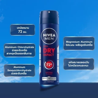 นีเวีย เมน ดราย อิมแพ็ค สเปรย์ 150 มล. 2ชิ้น NIVEA