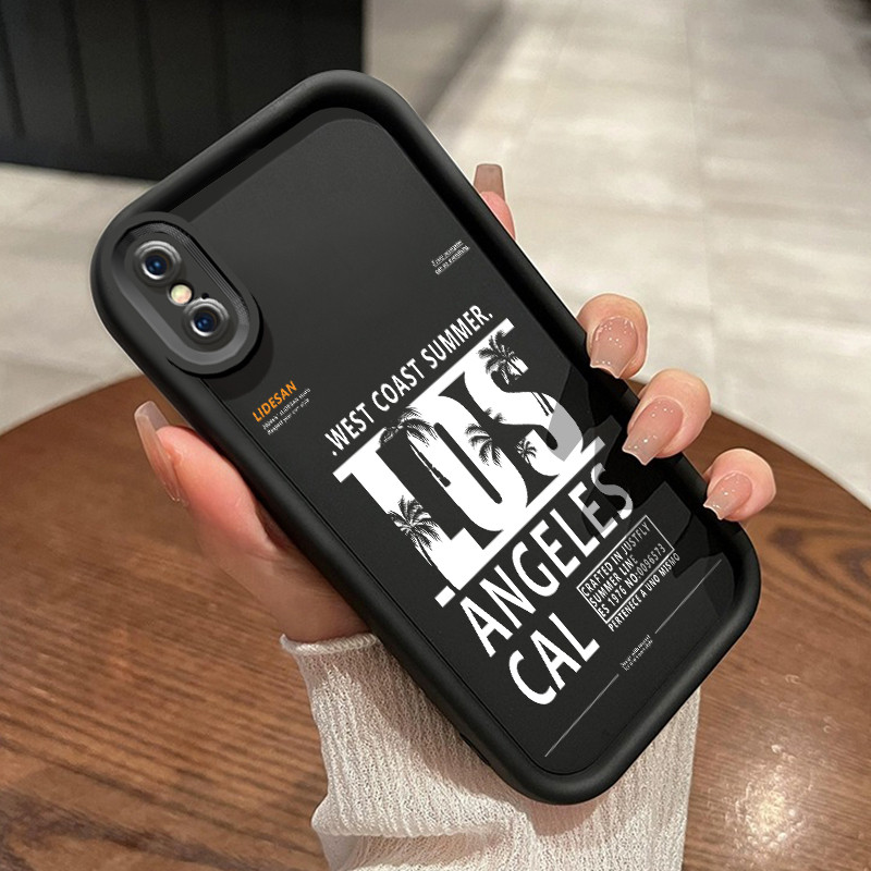 เคสสำหรับ iPhone X Xs Xr Xs Max เคสป้องกันเคสซิลิโคนกันกระแทกมีแบรนด์โทรศัพท์อินเทรนด์
