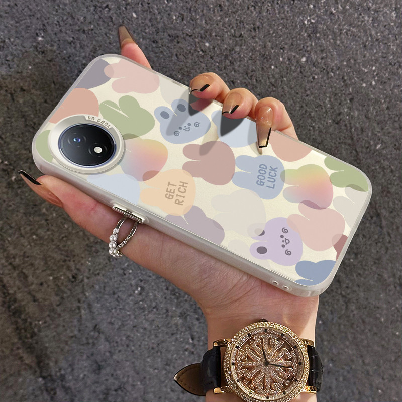 เคสสำหรับ VIVO Y02 Y02A Y02T Y11 2023 Y02s เคสป้องกันการกระแทกโปร่งใสสำหรับเคสโทรศัพท์มือถือ