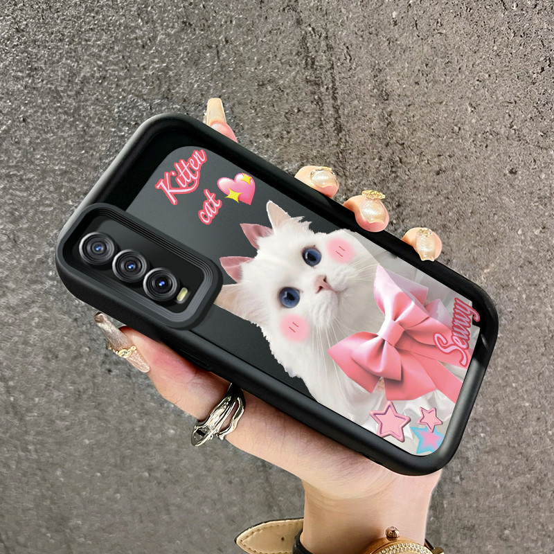 เคสสำหรับ VIVO Y20 Y20s Y20i Y20T Y12s Y12a Y30G Y11s เคสมือถือลายแมวน่ารัก