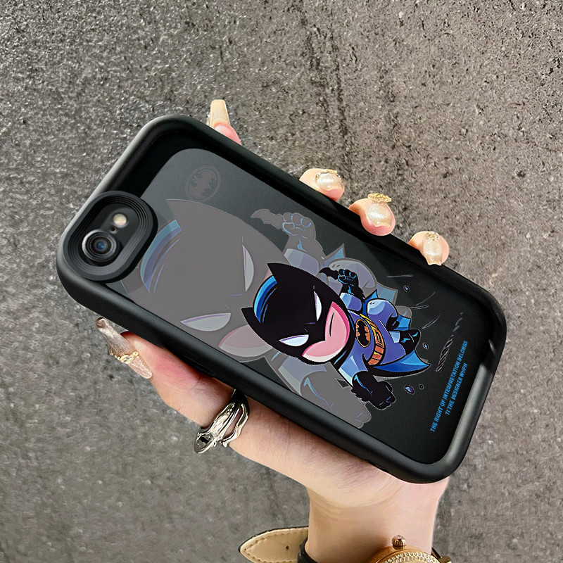 เคสสำหรับ iPhone 6 Plus 6s Plus 7 Plus 8 Plus SE 2020 เคสโทรศัพท์แบทแมนซิลิโคนลายการ์ตูนฝาครอบดูดซับแรงกระแทก