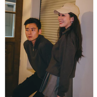 สเวตเตอร์ไหมพรม ZIP SWEATER ไหมพรมผู้ชาย (unisex) ผ้าดีมากค่ะ