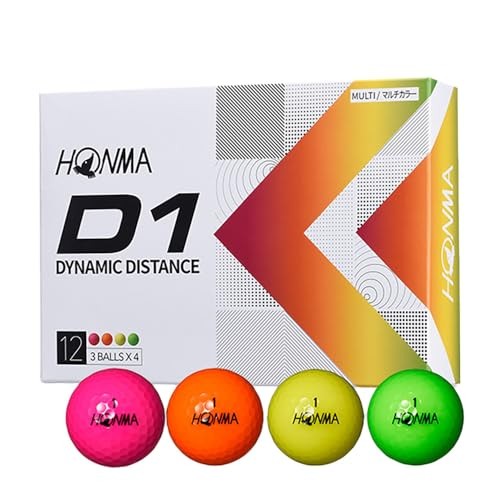 ลูกกอล์ฟ Honma D1 D-1 BT2201 2 ชิ้น Soft Ionomer Flight System Distance ลูกกอล์ฟ 1 โหล 12 ลูกประสิทธ