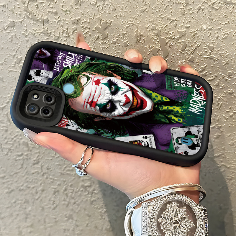เคสสำหรับ Realme C21Y Realme C25Y เคสซิลิโคนป้องกันการตกหล่นแบบนิ่มรวมทุกอย่างใหม่เคสโทรศัพท์มีลายตัวตลก