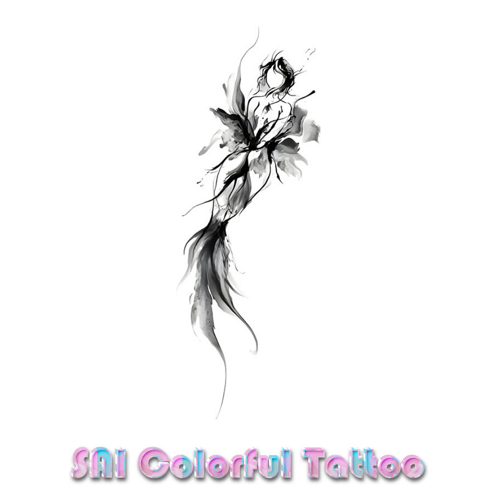 แทททู SAI COLORFUL TATTOO 18CM×11CM แทททูรอยสักกันน้ำ รอยสักชั่วคราว รอยสัก 155