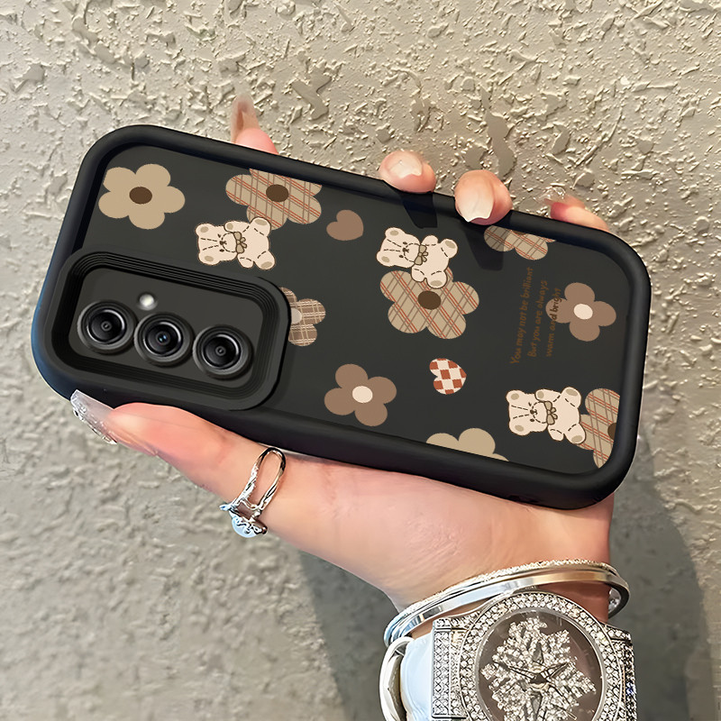 เคสสำหรับ Samsung Galaxy A14 4G A14 5G เคสโทรศัพท์แฟชั่นที่มีซิลิโคนอ่อนนุ่มดูดซับแรงกระแทกและป้องกันการตกเคสป้องกัน