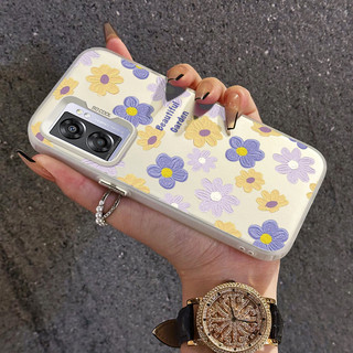 เคสสำหรับ OPPO A57 2022 A77 2022 A57s A57e A77s เคสโทรศัพท์โปร่งใสดอกไม้
