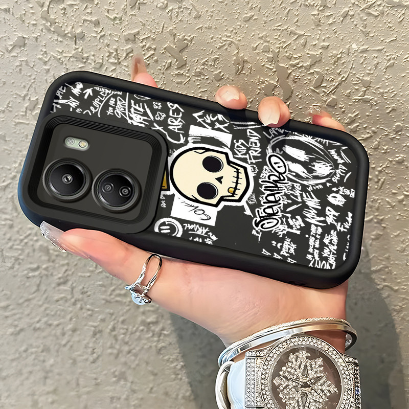 เคสสำหรับ Xiaomi Redmi 13C POCO C65 เคสโทรศัพท์แบรนด์อินเทรนด์ส่วนบุคคล