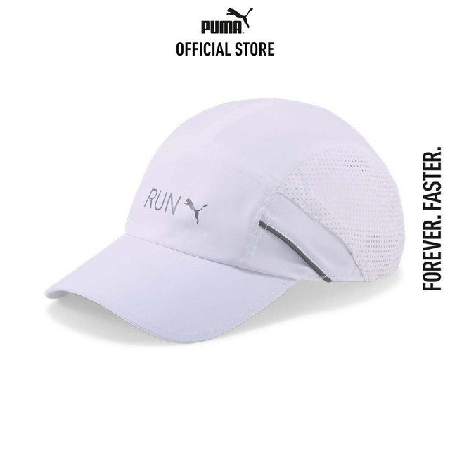 PUMA RUNNING - หมวกวิ่ง Lightweight Running Cap สีขาว - 02408002