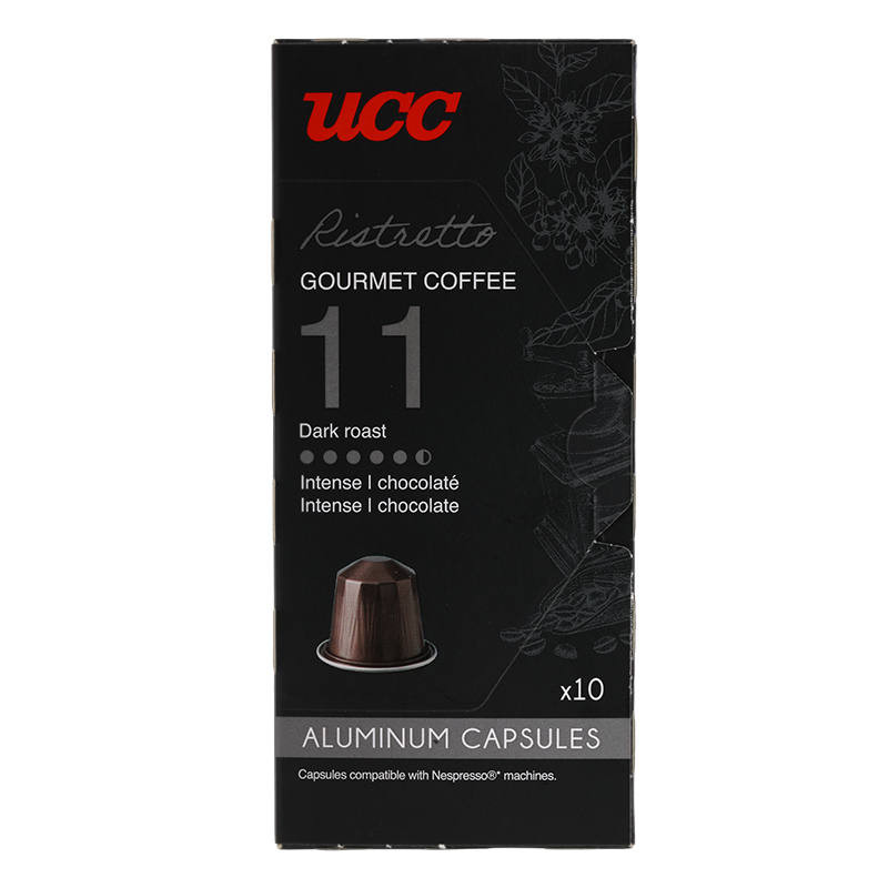 ส่งด่วน 🛵 ยูซีซีริสเทรตโต้กูร์เมต์คอฟฟี 10แคปซูล 50กรัม 🍤 UCC Ristretto Gourmet Coffee 10 Capsules 5