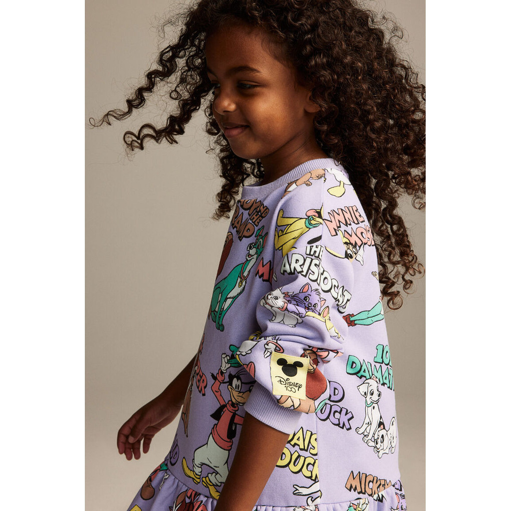H&M Girl Printed sweatshirt dress 1184152_1